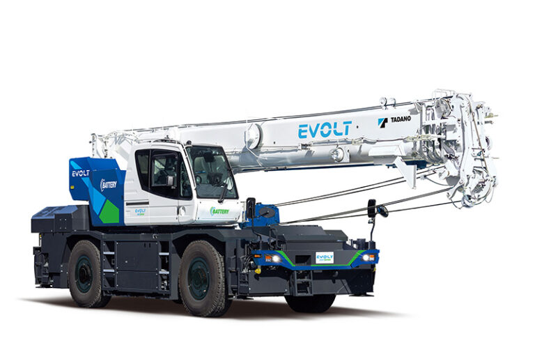 ［タダノ］世界初のフル電動ラフテレーンクレーン「EVOLT」が大阪市で稼働